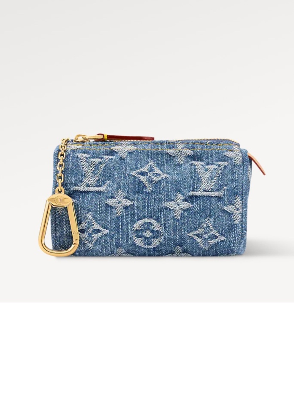 Louis Vuitton Trousse Speedy Blue Denim Monogram Key Pouch